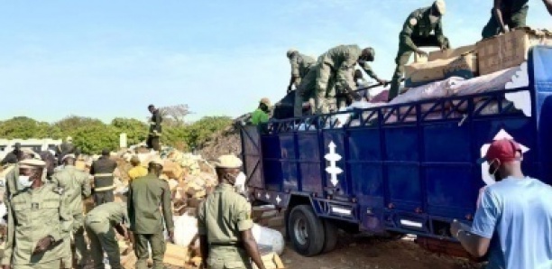 Ziguinchor: Des marchandises prohibées d’une contrevaleur de 445 millions de francs CFA incinérées