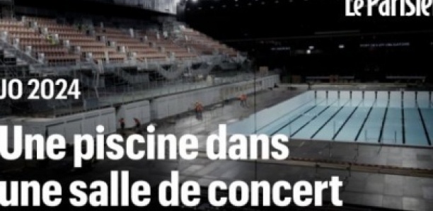 Paris La Défense Arena se transforme en piscine olympique pour les JO