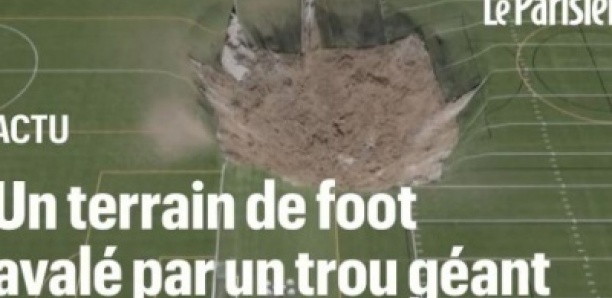 États-Unis : un trou gigantesque de 30 mètres aspire un terrain de football