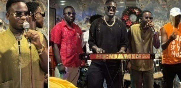 Sidy Diop joue avec l’orchestre Raam Daan de Wally Seck