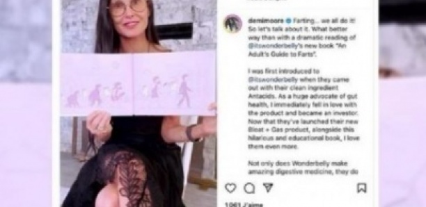 L'actrice Demi Moore se donne pour mission de normaliser les pets : «Péter… on le fait tous ! Alors parlons-en !»