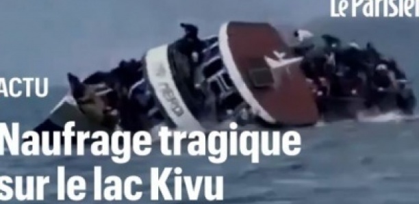 RDC : un bateau surchargé chavire sur le lac Kivu, au moins 125 morts