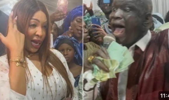 (vidéo) : Chantée Par Mor Thiam, Viviane S’agite Et Lui Distribue Des Billets