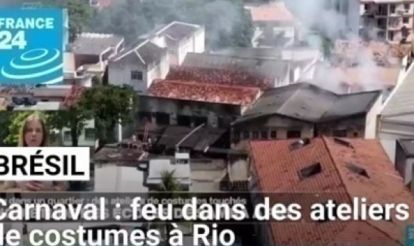 Feu Dans Un Quartier De Rio : Des Ateliers De Costumes Touchés