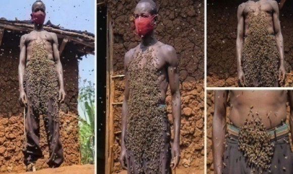 Ndayisaba, L’homme Qui Se Promène Avec Des Milliers D’abeilles Sur Son Corps Depuis Plus De 30 Ans