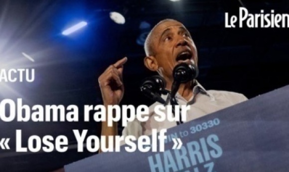 Obama Rappe Du Eminem Lors D’un Meeting Pour Kamala Harris